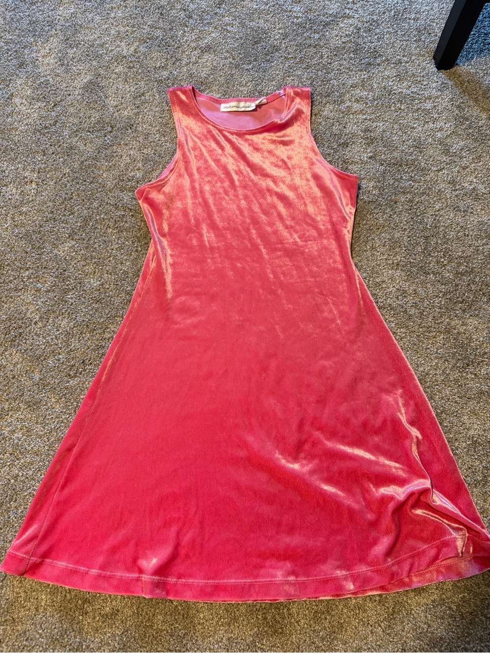 Pink Velvet Mini Dress